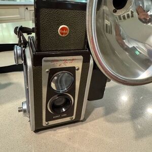 Kodak Classic Camera with Flash - Black and Silver not tested